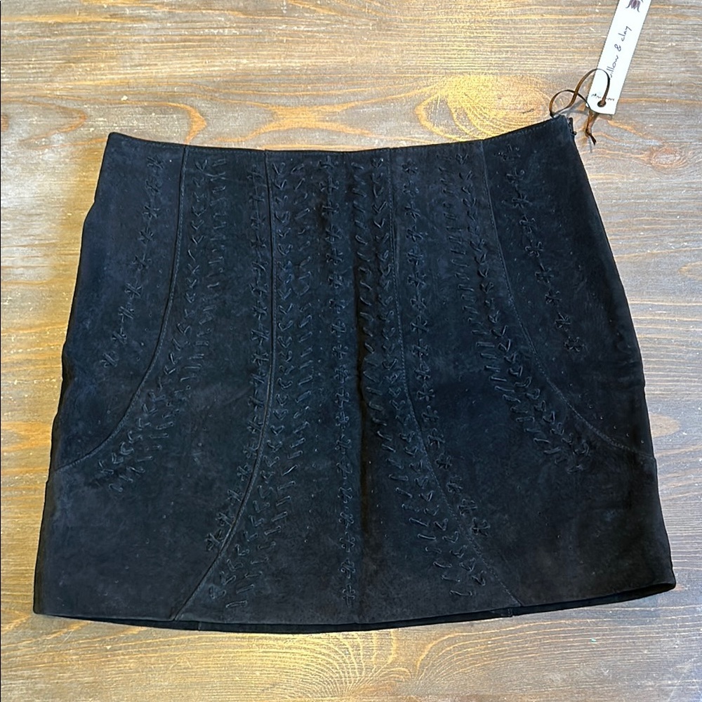 Willow & Clay Leathet Mini Skirt